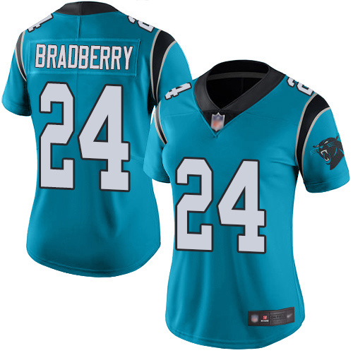 Carolina Panthers Limited Blue Women James Bradberry Alternate Jersey NFL Football #24 Vapor Untouchable->carolina panthers->NFL Jersey